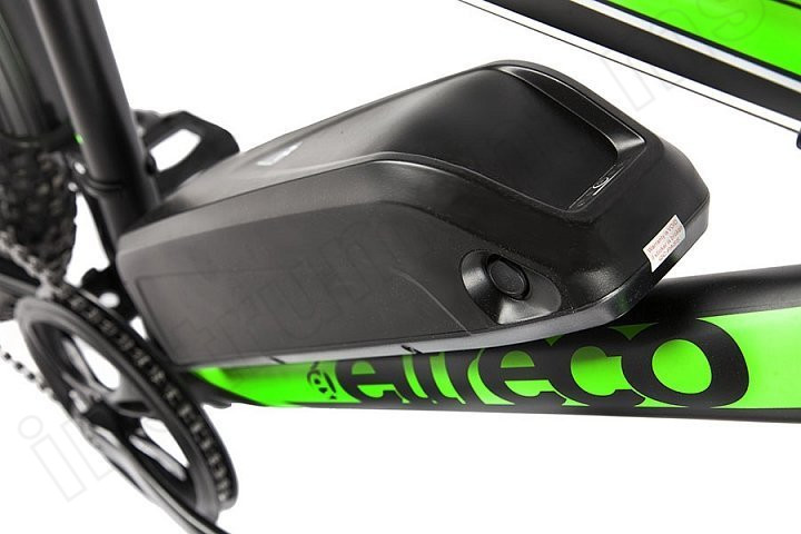 Электровелосипед (велогибрид) черно-зеленый Eltreco XT 800 new - фото 9